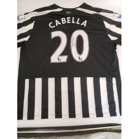 Floqué & Signé Par Cabella Maillot Newcastle XL 2014-15 Puma Wonga Bpl Football