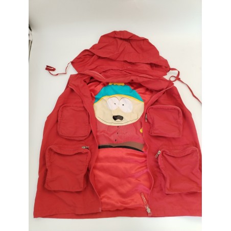 JCDC Castelbaljac X South Park Pluie Veste Imperméable Sans Manches Rouge 40
