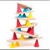OPPI Piks Small Kit Jeu Éducatif Bois Livret Planche Kapla Équilibre Tour Jenga