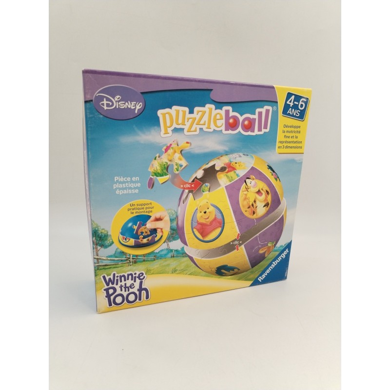 Disney Puzzleball Winnie The Pooh Ravensburger L'ourson Puzzle Ball 3D Jeux Jeu Disney Puzzleball Winnie The Pooh Ravensburger L'ourson Puzzle Ball 3D Jeux Jeu