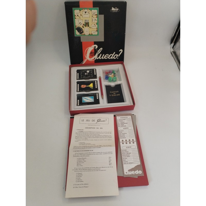 1951 Cluedo Miro Company Jeux De Société Enquête Colonel Moutarde Jeu Detective 