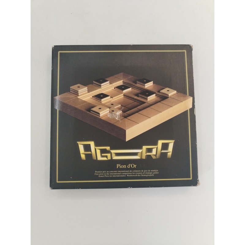 Agora Pion D'or Jeux Bois Premier Prix Stratégie Jeu De Société Échec Dame 3d 