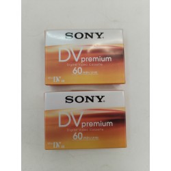 Lot De 2 Mini DV Cassettes Sony Premium 60min DVM60PR4 Neuves scellées K7 
