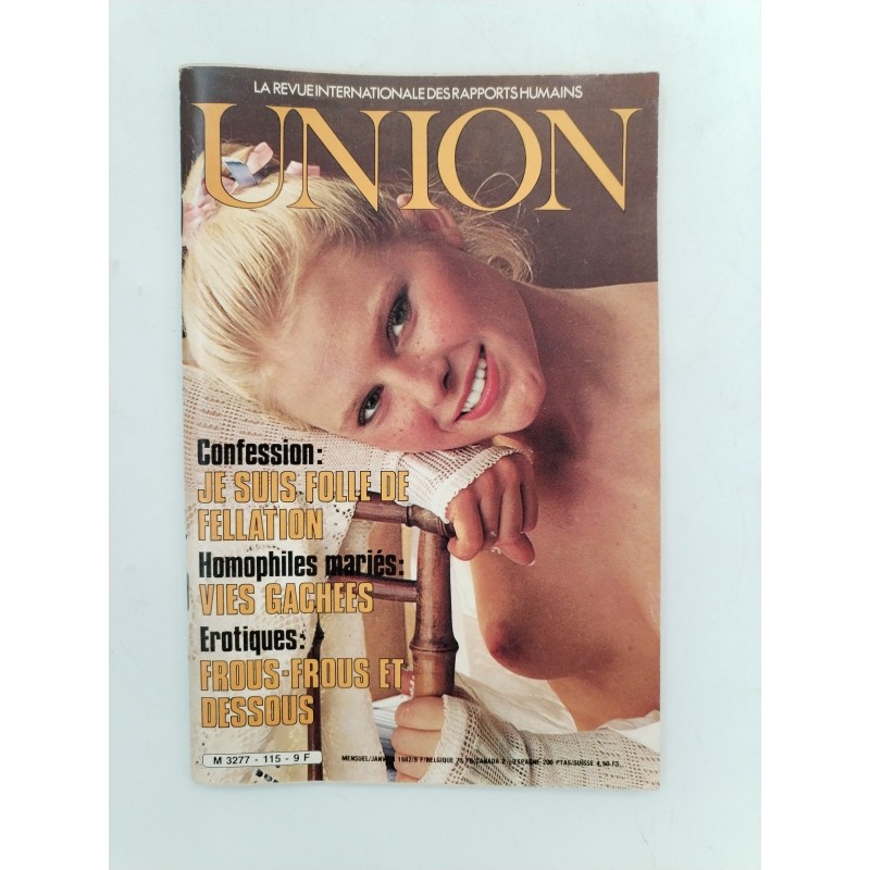 Union Magasine Janvier 1982 Livre Érotique Sexy Revue Vintage Union Magasine Janvier 1982 Livre Érotique Sexy Revue Vintage
