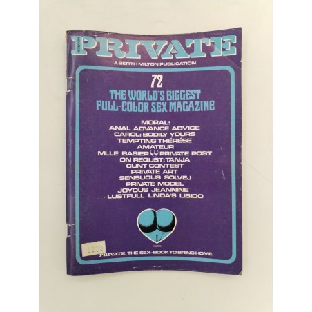 Private International Années 80 Milton Sex Magazine Book Livre Adulte Porno
