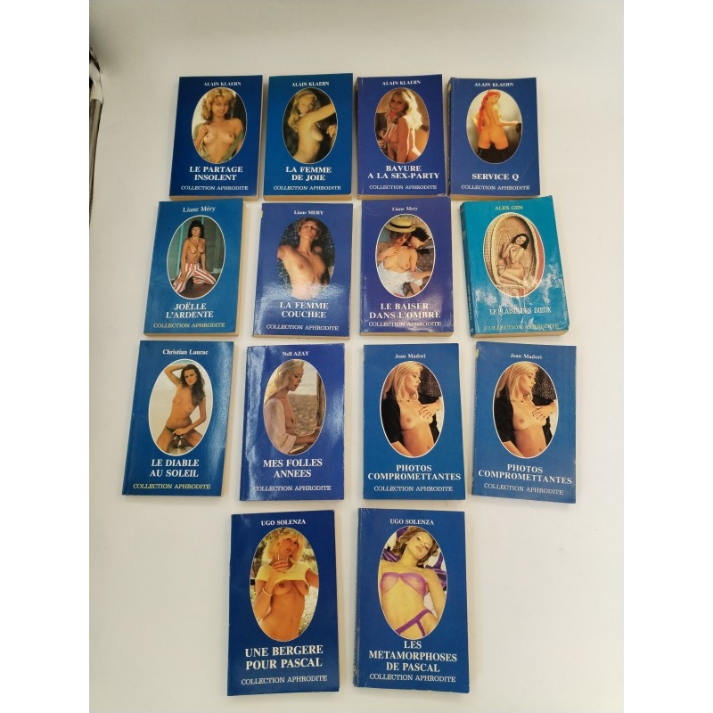 Lot 14 Livres Collection Aphrodite Librairie Adulte Livre Érotique Esparbec Lot 14 Livres Collection Aphrodite Librairie Adulte Livre Érotique Esparbec