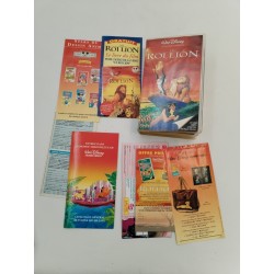 Cassette Tape Video VHS LE ROI LION Walt Disney Home Vidéo VF K7 Film Dessin Pub