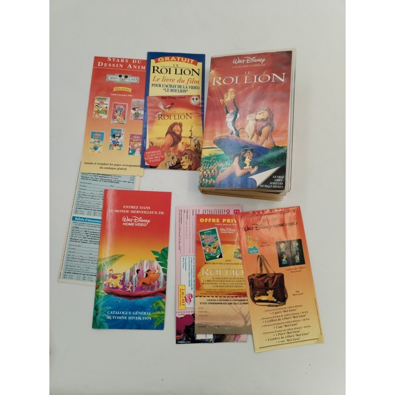 Cassette Tape Video VHS LE ROI LION Walt Disney Home Vidéo VF K7 Film Dessin Pub Cassette Tape Video VHS LE ROI LION Walt Disney Home Vidéo VF K7 Film Dessin Pub
