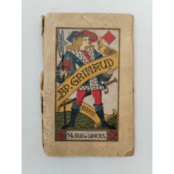 RARE GUIDE CARTES À JOUER BP GRIMAUD BRIDGE POKER BACCARA 1913 Livret Ancien Jeu