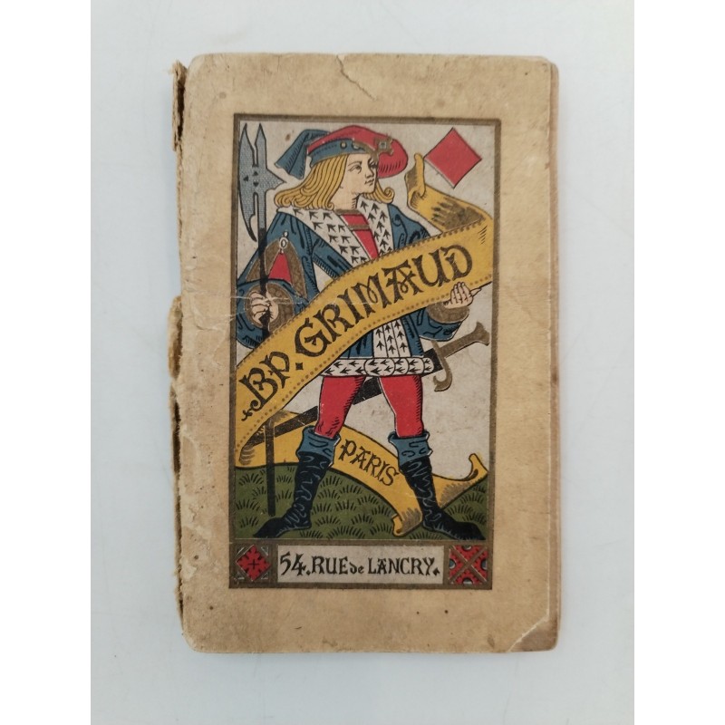 RARE GUIDE CARTES À JOUER BP GRIMAUD BRIDGE POKER BACCARA 1913 Livret Ancien Jeu RARE GUIDE CARTES À JOUER BP GRIMAUD BRIDGE POKER BACCARA 1913 Livret Ancien Jeu
