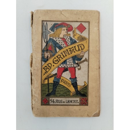RARE GUIDE CARTES À JOUER BP GRIMAUD BRIDGE POKER BACCARA 1913 Livret Ancien Jeu
