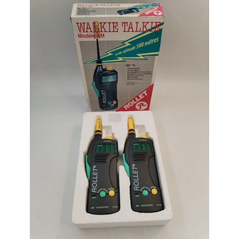 Paire de talkie walkie ROLLET Modèle Am Électronique Transceiver Fréquence Jouet Paire de talkie walkie ROLLET Modèle Am Électronique Transceiver Fréquence Jouet