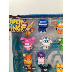 Super wings World Airport Crew Spécial Pack 30 Figurines 20 Transformers...