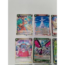 Lot 15 Cartes Dragon Ball Z Super Card Game Bandai Eveil Vœu Goku Vegeta Holo