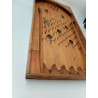 Grands Jeux Anciens Bagatelle Flipper De Table Bois Cloche Clouté Jeu
