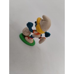 Schtroumpfette 1982 Foot Schtroumpfs Football Figurine Stroumpfs Peyo...