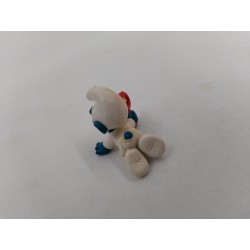 Schtroumpfs Bébé Pyjama Blanc Figurine Peyo Schleich Smurfs Jouet Jeu Vintage