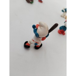 Schtroumpfs Baseball Numéro 3 Figurine Peyo Schleich Smurfs Jouet Jeu Vintage