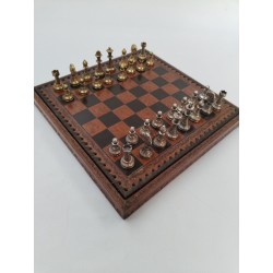 Jeu D'échecs Italfama Pièces En Métal Style Argent Et Or Plateau Coffret Luxe...