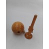 Bilboquet En Bois Tourné Vernis Jouet Bois Jeux D Adresse Jeu Ancien