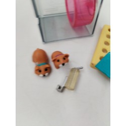 Littelest Pet Shop 1992 Kenner Cage A Hamsters Animaux Jouet Vintage Figurines