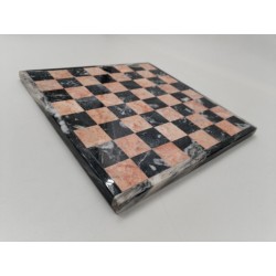 Plateau D'échec En Marbre Pierre Rose Fait Main Échiquier Jeux Echec Échecs 