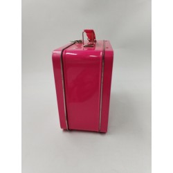 Nintendo Ds Boite Lunch box Valise Métal Rose Rangement Console Jeux Vidéo Rétro