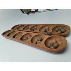 Awale Jeux Traditionnel Africain Bois Sculpté Wari Awele Jeu Fait Main Awalé 