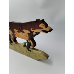 Puzzle Bois 3 D Artisanal La Louve 30 Cm Décoration Jeu Jouet