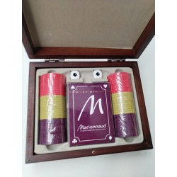 Coffret Neuf Poker Cartes Dés Mises Jetons Casino Marionnaud Jeu Carte