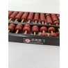 Boulier Bois Ancien Abacus Lotus Flower Brand 13 Tiges Bambou 91 Perles