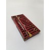 Boulier Bois Ancien Abacus Red Lion Lotus Flower Brand 13 Tiges Bambou 91 Perles