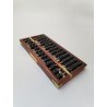 Boulier Bois Ancien Abacus Red Lion Lotus Flower Brand 13 Tiges Bambou 91 Perles