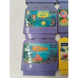 Lot 6 Jeux Vtech Vsmile Console Jeux Vidéo Éducatifs Disney Dora Roi Lion Winnie