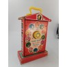 Fisher Price 1968 Music Box Teaching Clock Toys School Jouet Vintage