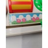 Fisher Price 1988 Jouet Eveil Planche Jeux Apprentissage Boule Tourne Pouet