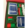 Coffret Luxe Jeux Cartes Erget Boite Dés Mises Jetons Bridge Canasta Jeu Carte