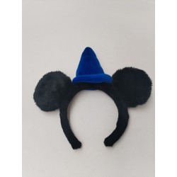 Disney Mickey Fantasia Magicien Serre Tête Déguisement Peluche Doudou Disneyland