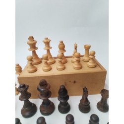 Jeu d'echec staunton type Chess set Lardy Chavet Dujardin Buis King 75 Échecs 