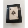 Coffret Jeux De Cartes As De Pique Bois Laqué Noir Boite Carte Jeu