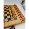 Grand Coffret Bois Jeux D'échecs Backgammon Tric Trac Jacquet Staunton Set...