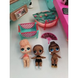 Lot Poupée Lol Suprise Omg Poupées Bus Van Dj Piscine Bar Jouet Barbie Jeux