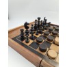 Coffret Bois Ancien Jeux D'échecs Regence Backgammon Tric Trac Jacquet Jeu