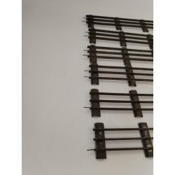 Lot De 6 Rails Droits Po O Made In France Jep Fer Trains Ancien Jeu Miniature
