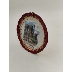 Limoges Porcelaines France Paris Notre Dame Assiette Sur Support