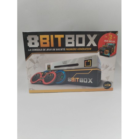 8 BIT BOX IELLO la console de jeux de société première génération 3 Jeux Inclus 