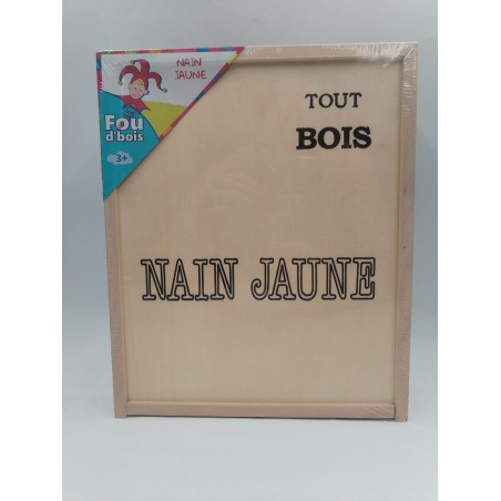 Jeu du Nain Jaune Tout bois éditions fou d'bois jeu de société 3 ans et +