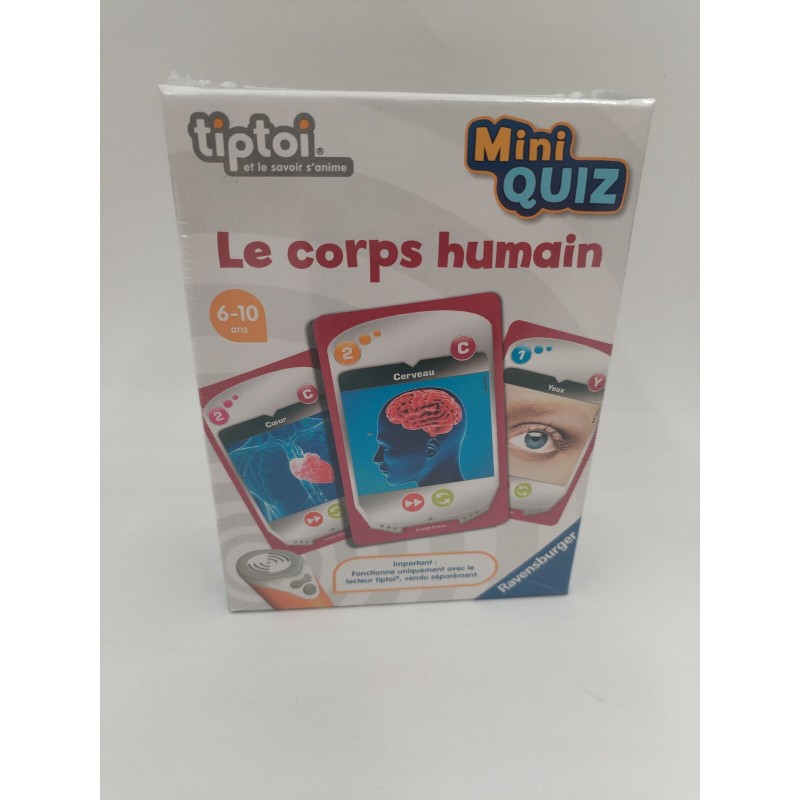 Le corps Humain TIPTOI mini quiz Ravensburger le savoir s'anime 6-10 ans 1-6 jou