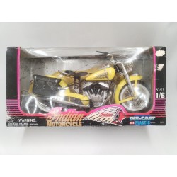 Indian Motocycle Die Cast Scale 1/6 1998 New Ray Moto Johnny Hallyday
