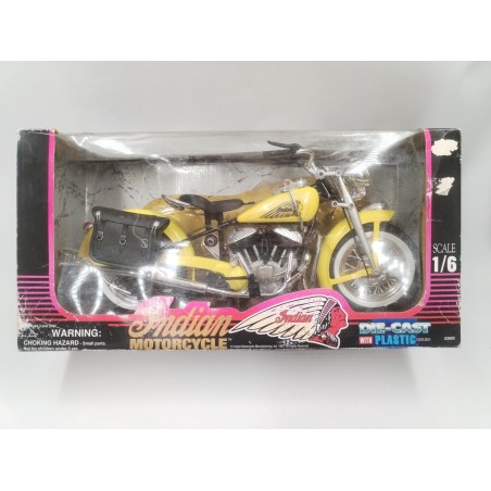 Indian Motocycle Die Cast Scale 1/6 1998 New Ray Moto Johnny Hallyday